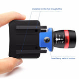 3 MODES LED CAP LIGHT ADJUSTABLE & ZOOMABLE HEADLAMP