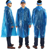 3PCS EMERGENCY RAIN PONCHO WITH HOOD - ONE SIZE FITS ALL