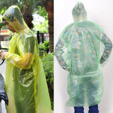 3PCS EMERGENCY RAIN PONCHO WITH HOOD - ONE SIZE FITS ALL
