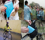 3PCS EMERGENCY RAIN PONCHO WITH HOOD - ONE SIZE FITS ALL