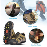 ICE SNOW TRACTION SHOE BOOT CLEATS - NO SLIP GRIPPER SPIKES