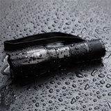 TACTICAL FLASHLIGHT WITH 5 MODES - SUPER STRONG + WATERPROOF + BIKE MOUNT