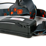 SNAPPY STUFFS SUPER RED HEADLAMP™ - 12000 LUMEN, XM-L T6, 2X18650 BATTERY + CAR & WALL CHARGERS