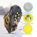 ICE SNOW TRACTION SHOE BOOT CLEATS - NO SLIP GRIPPER SPIKES