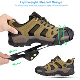 ICE SNOW TRACTION SHOE BOOT CLEATS - NO SLIP GRIPPER SPIKES