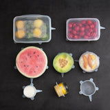 6pcs Reusable Stretch & Seal Lids