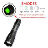 XM-L T6 TACTICAL FLASHLIGHT 8000LM ZOOM + FREE CARRY CASE
