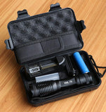 XM-L T6 TACTICAL FLASHLIGHT 8000LM ZOOM + FREE CARRY CASE