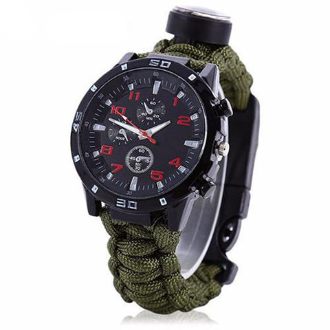 MULTIFUNCTIONAL 6 IN 1 PARA-CORD WATCH
