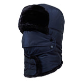 SNAPPY UNISEX MASK BOMBER HAT WITH SCARVE 5 COLORS
