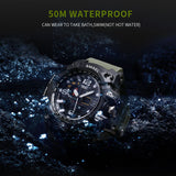 THE ADVENTURER TACTICAL OUTDOORS WATCH - STYLISH, RUGGED, WATERPROOF 50M
