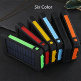 Waterproof Solar Power Bank with LED Light