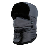 SNAPPY UNISEX MASK BOMBER HAT WITH SCARVE 5 COLORS